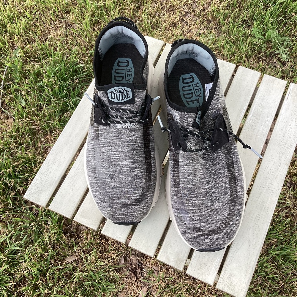 Hey Dude Men's Gray Casual Shoes